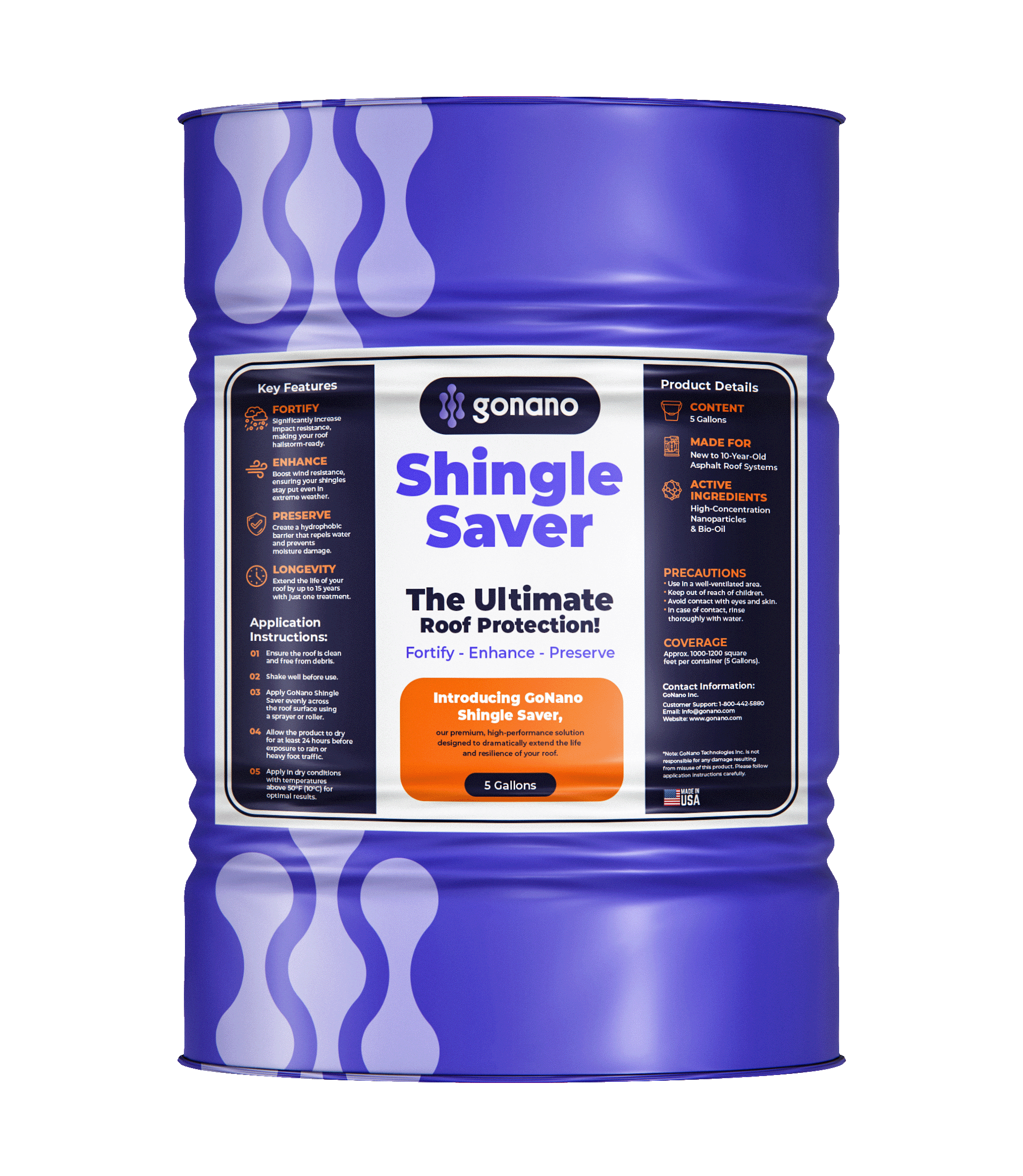 The result: research shows one treatment of GoNano extends the average roof’s lifespan by 10 to 15 years. The result: research shows one treatment of GoNano extends the average roof’s lifespan by 10 to 15 years.